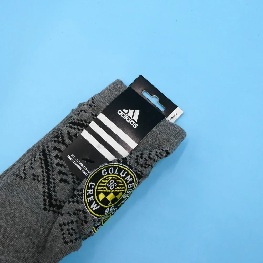 Columbus Crew SC Socks Womens One Size Adidas Gray‎ Sports Soccer Mid Y2K New